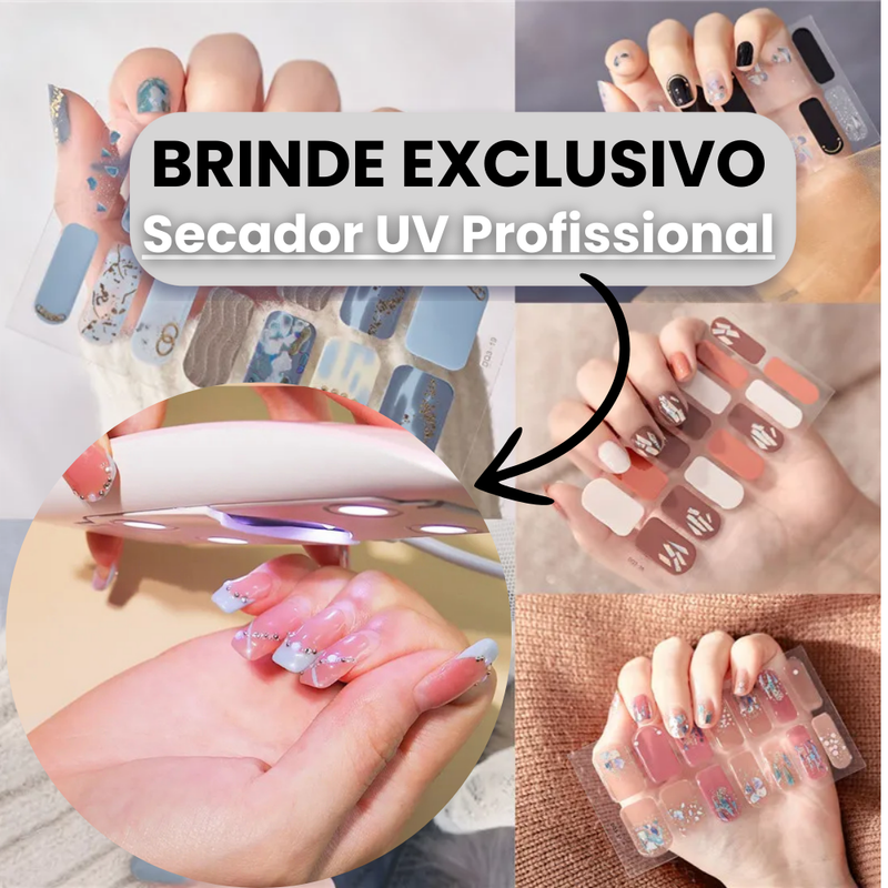 Adesivo de Unha | ShineNails™ + BRINDE EXCLUSIVO [UVMax™ - SECADOR DE UNHAS UV PROFISSIONAL]