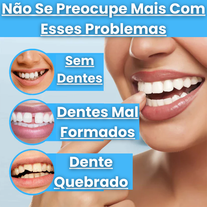 Dentaduras de Encaixe Ajustável | SnapSorriso® - Compre 1 Leve 2